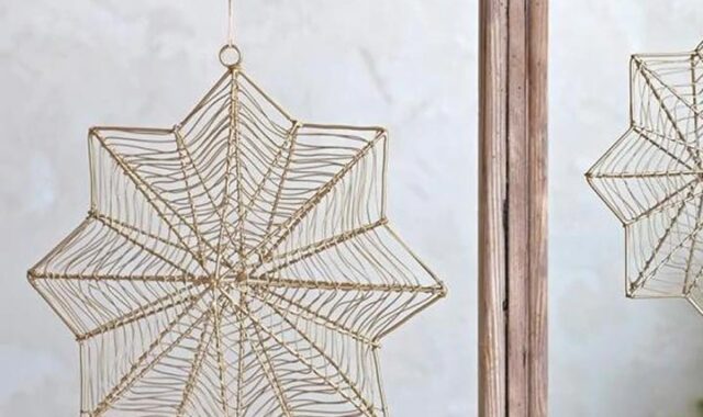 Ngoni giant brass hanging star