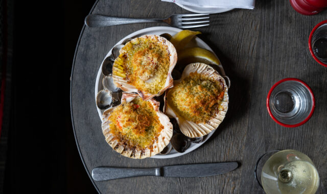 Wood Fired Scallops with Parsley & Garlic Butter